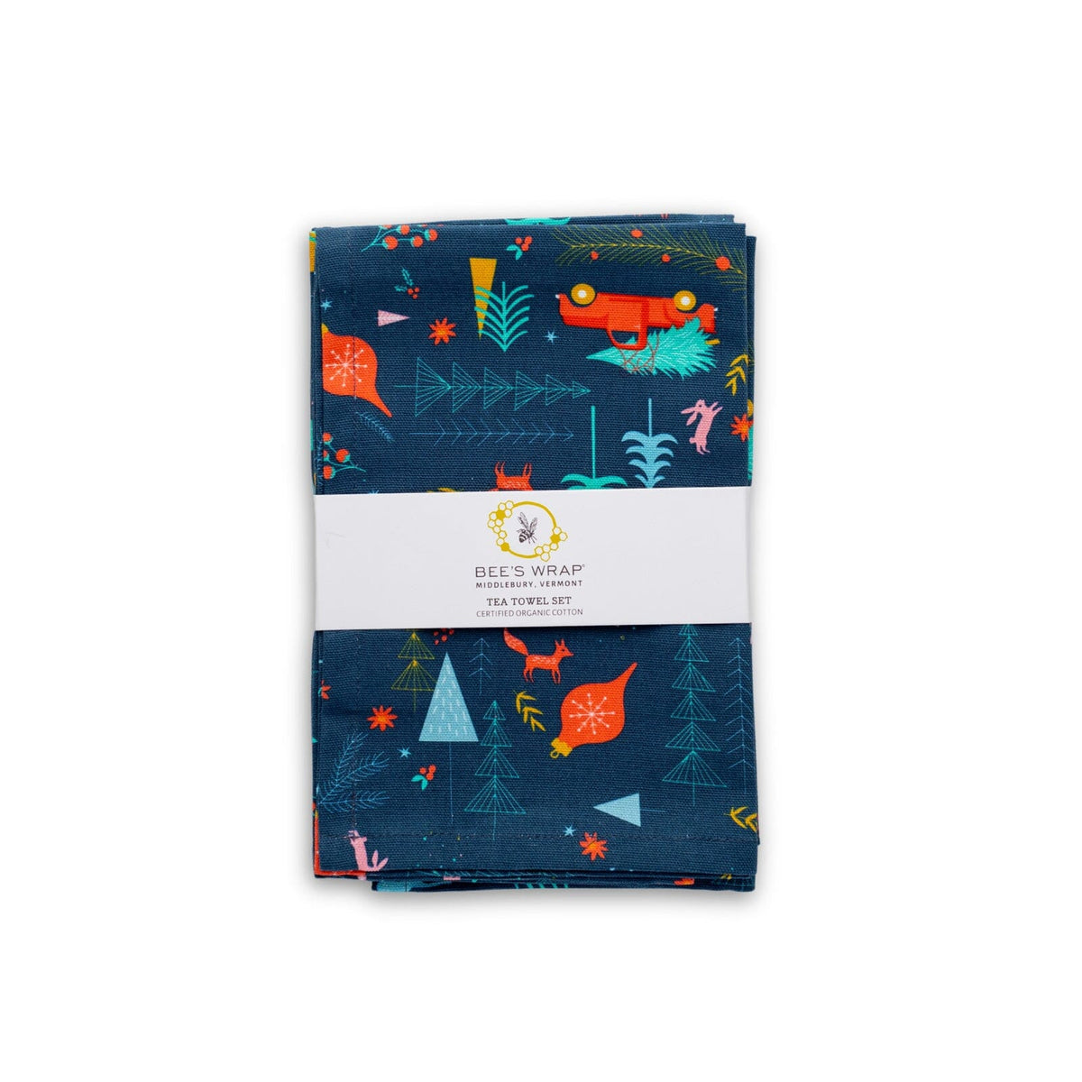 Holiday-themed Tea Towel Set Bee's Wrap 